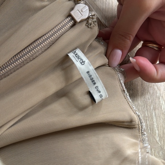 House of CB Persephone Strapless corset cocktail dress Gold size Med bigger cup - Picture 6 of 9